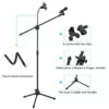 Microphone Stand With Phone Holder Tripods
