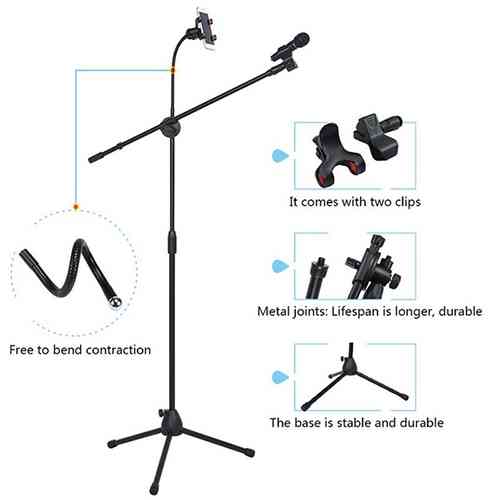 Buy Microphone Stand With Phone Holder 1 Price in Sri lanka ido.lk