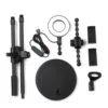 Selfie Ring Light with Phone Holder and Microphone Stand Tripods