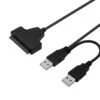 Dual USB 2.0 to SATA Cable