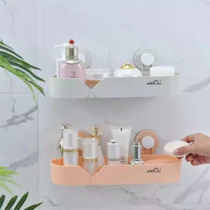 Bathroom Wall Plastic Shelf Home Accessories