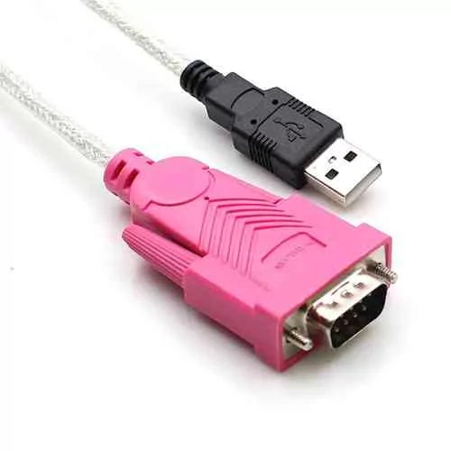 USB 2.0 to Serial RS232 9Pin Cable Converter Adapter Male to Male Computer Accessories