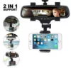 Car Rearview Mirror Mount Stand Holder Cradle For Phone Car Care Accessories