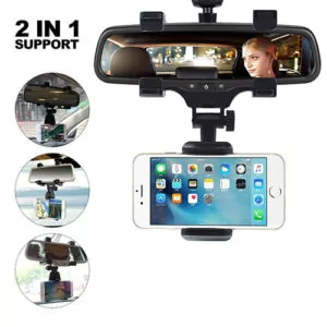 Car Rearview Mirror Mount Stand Holder Cradle For Phone Car Care Accessories