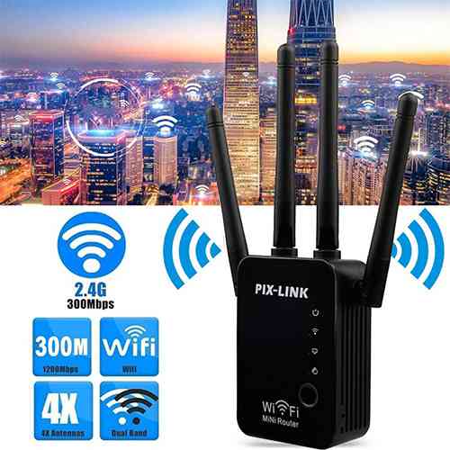 Pix Link Wifi Repeater LV-WR16 Range Extender Booster Computer Accessories