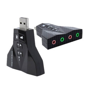 USB Sound Card Adapter External Virtual 7.1 Channel 3D Sound Card Computer Accessories