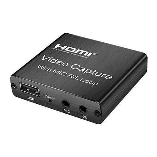 USB Video Capture Card 4K 1080P With Microphone R / L Loop Computer Accessories