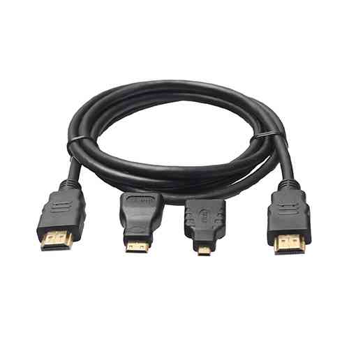 3 in 1 HDTV Cable Mini HDMI to HDMI Cable Sri Lanka ido.lk