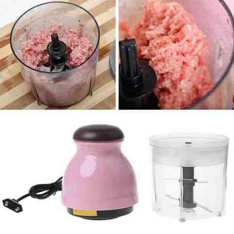 Electric Food Chopper: Just put the ingredients on the Capsule Cutter and push down