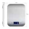 5kg Digital Kitchen Scale Stainless Steel Plate Electronic Weighing Scale Kitchen & Dining