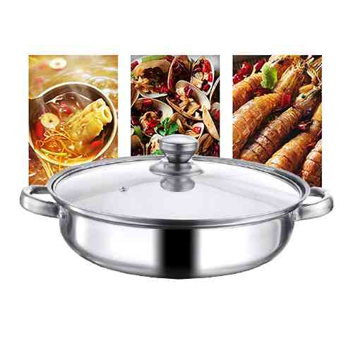 Hot Pot Food Warmer stainless steel 1 layer Sauce Pot ido.lk