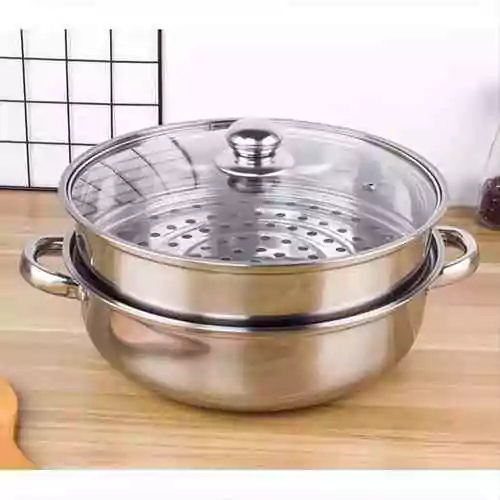 Multifunction Food Steamer Pot Steaming Cookware Kitchen Tool@ ido.lk