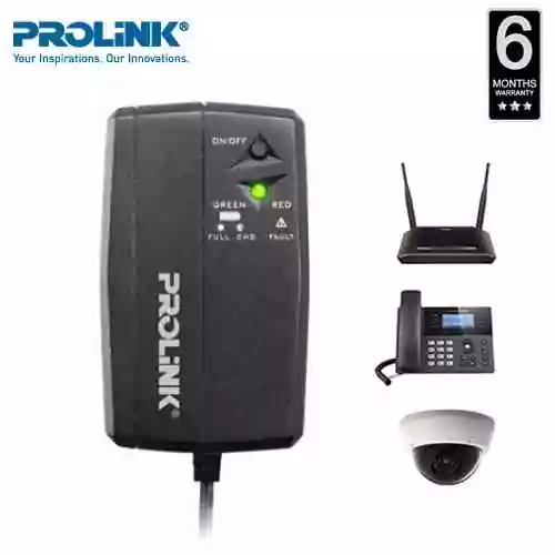 PROLINK Rechargeable Power Adapter 12V Mini UPS