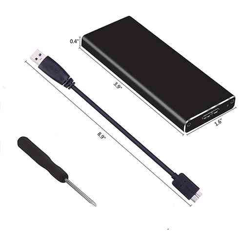 Portable SSD Hard Drive Enclosure USB3.0 to NGFF (M.2) Computer Accessories