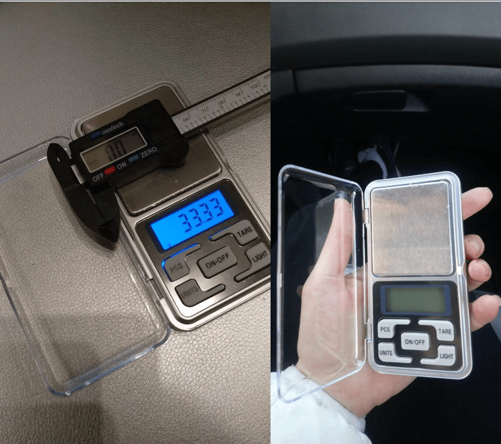 Digital mini weight scale with backlight LCD display, simple operation, and easy to read.