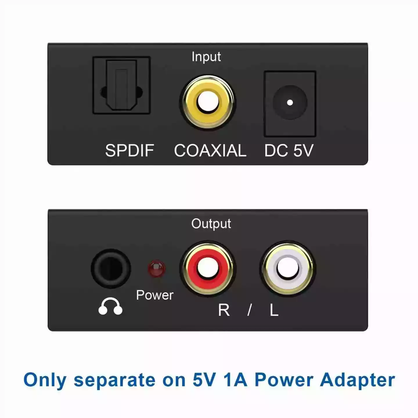 Digital To Analog Audio Converter Adapter RCA L/R 3.5mm Sri Lanka