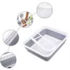 Foldable Dish Drying Rack Kitchen Plates Storage Bowl Holder Kitchen & Dining