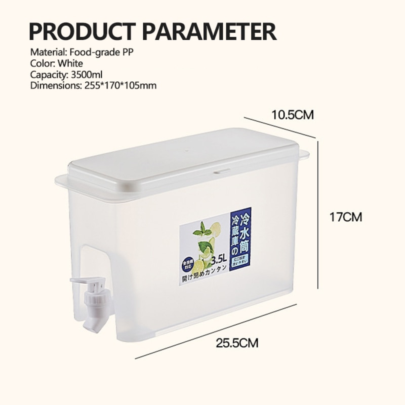 Container Dispenser with Tap 3.5L