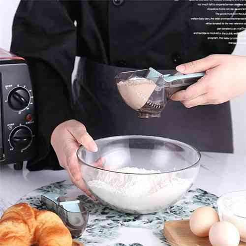 2pcs Adjustable Measuring Spoon With Scale Magnet Powder Measuring Tools Kitchen & Dining