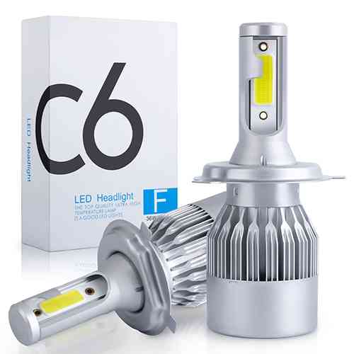 C6H4 LED Headlight 12v Lamp Auto Headlight 3800LM 6000K ido.lk