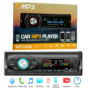 Bluetooth Car MP3 Player Mobile App Control Player Fm/Mp3/Usb/Sd/Aux Car Audio