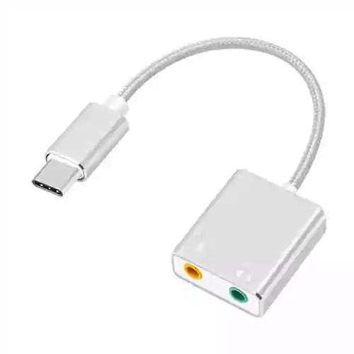 USB Type C Sound Card Type-C External Sound Card 7.1 Adapter @ido.lk