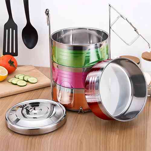 4 Tier Stainless Steel Food Container Sri Lanka