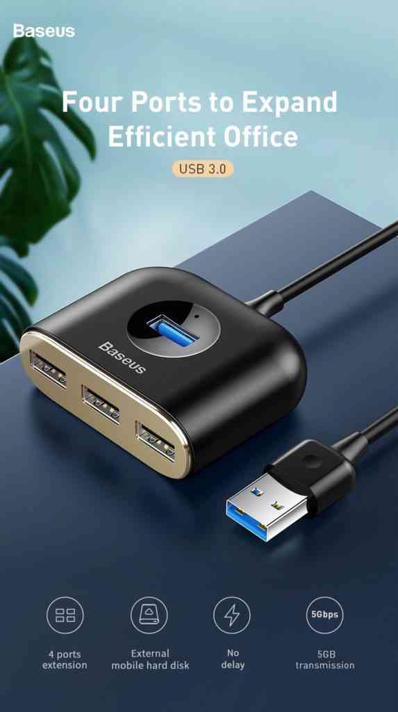 Baseus USB Hub 4 in 1 Adapter Sri Lanka | www.ido.lk