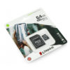 Original kingston 64GB MicroSD class 10 canvas select plus card with SD Adaptor Storage