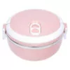 1 Layer Stainless Steel Lunch Box Round Thermal Insulated Food Warmer Kitchen & Dining