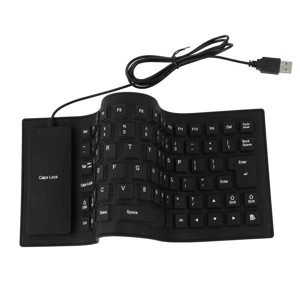 Flexible Folding Wired Keyboard for PC Desktop Laptop ido.lk