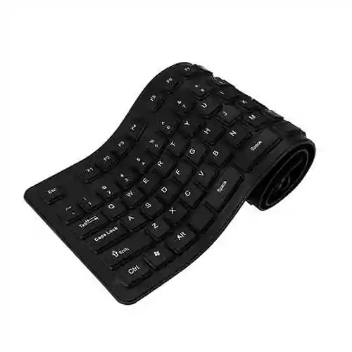 Flexible Folding Wired Keyboard for PC Desktop Laptop Computer Accessories
