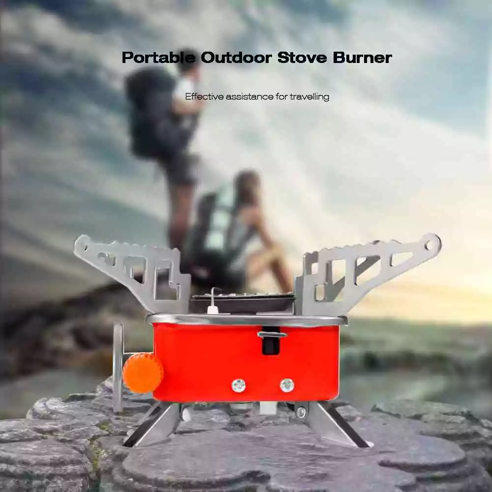 Portable Card Type Outdoor Campaign Butane Gas Stove Burner - ido.lk
