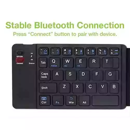 Bluetooth Foldable Keyboard for Tablet and Smartphone Sri Lanka@ ido.lk