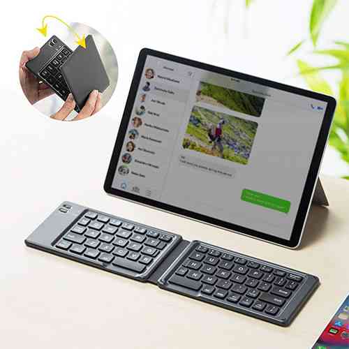 Bluetooth Foldable Keyboard for Tablet and Smartphone Computer Accessories