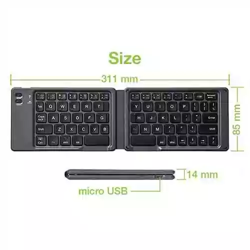 Bluetooth Foldable Keyboard for Tablet and Smartphone@ ido.lk