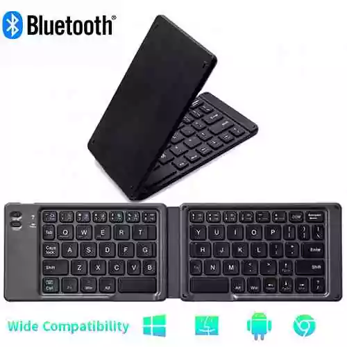 Bluetooth Foldable Keyboard for Tablet and Smartphone Computer Accessories