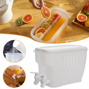 Juice Container Dispenser with Double Tap Household Accessories