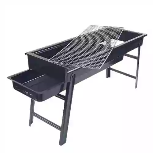 Portable BBQ Grill Machine Large Capacity Grill for Camping Outdoor Accessories
