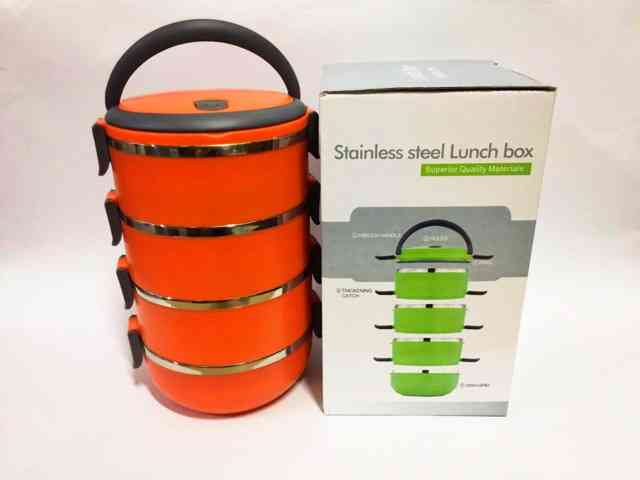 Four Tiers Stainless Steel Lunch Box Sri Lanka | ido.LK