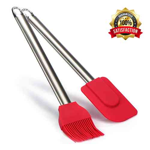 2 in 1 Silicone Brush and Spatula set ido.lk