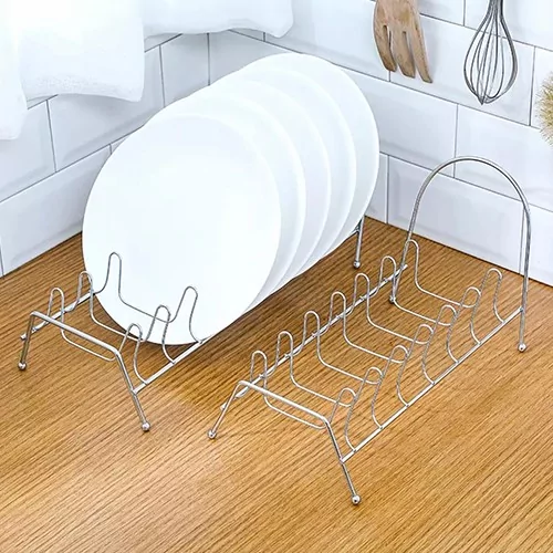 Kitchen Plate Storage Holder Folding Kitchen Dish Drying Rack @ido.lk