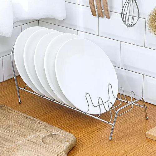 Kitchen Plate Storage Holder Folding Kitchen Dish Drying Rack