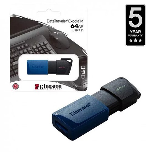Kingston 64GB Pen Drive DataTraveler Exodia M USB 3.2 flash Drive Pendrives