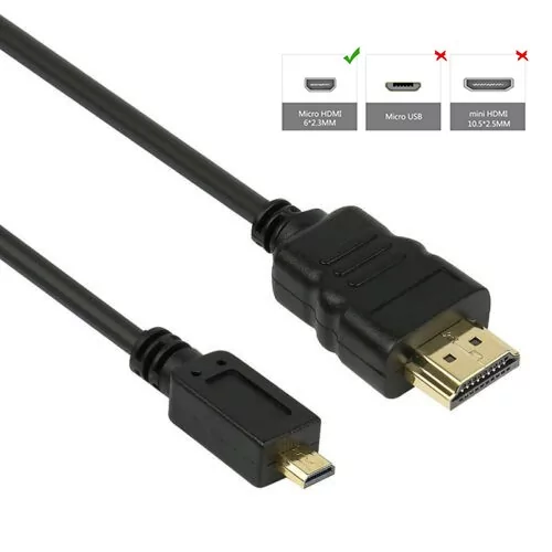 Micro HDMI to HDMI cable 1M Sri Lanka @ ido.lk