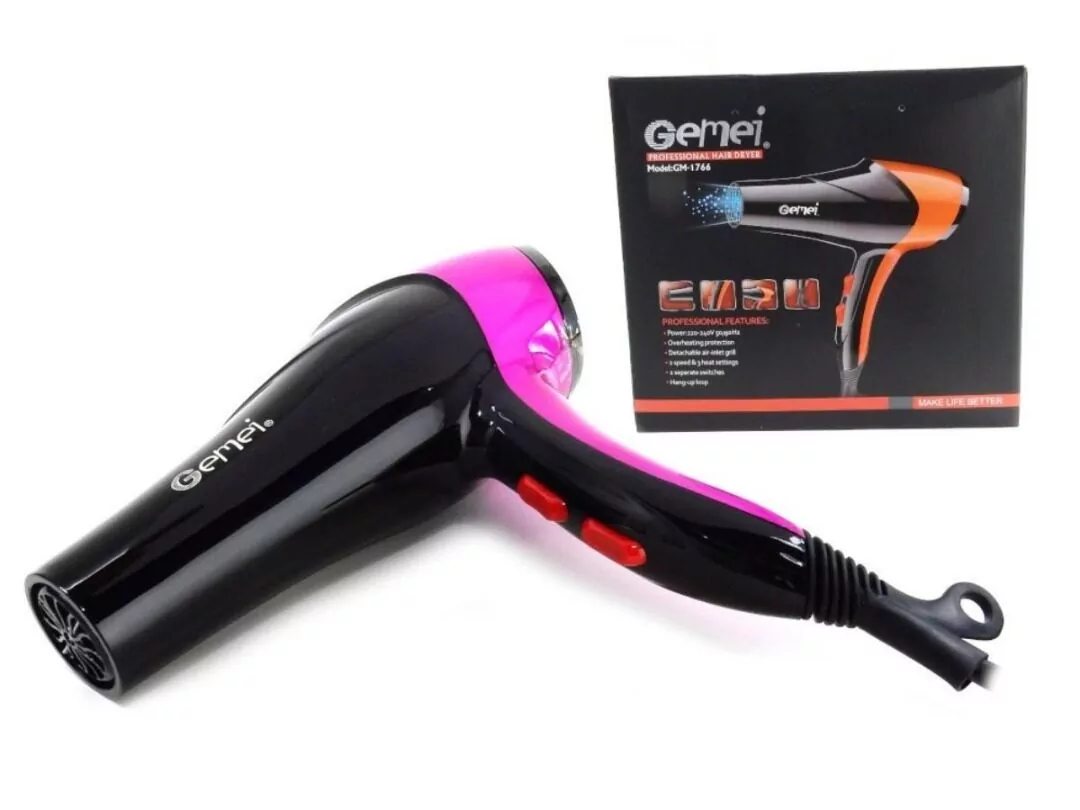 Professional Hair Dryer Gemei GM-1766: Experience Salon Quality at Home with Gemei GM-1766 Shop Online | ido.lk