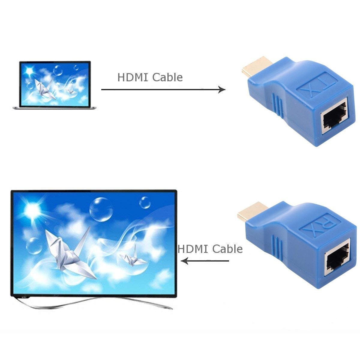 30M HDMI Extender: Buy HDMI to RJ45 Network Cable Converter  Best Price in Sri Lanka for Online Shopping | ido.lk