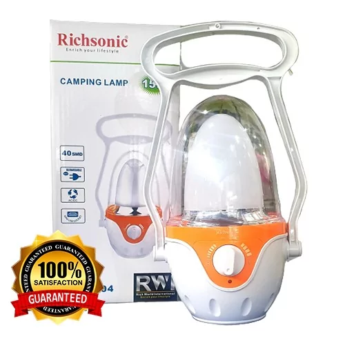 Richsonic Rechargeable Emergency Lamp Camping Lamp 15w RSL-1304 Home Accessories