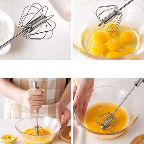 Stainless Steel Manual Hand Egg Beater ido.lk