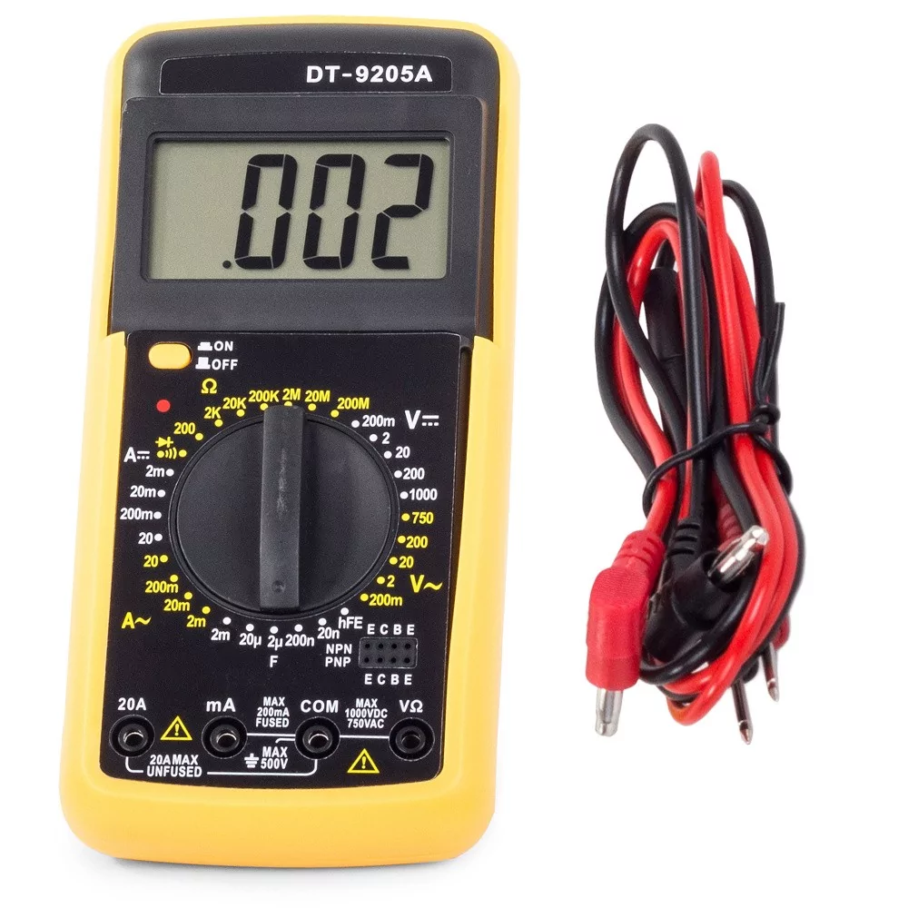 Digital Multimeter DT9205A: Buy Digital Multimeter True RMS Voltmeter Transistor Tester Best Price in Sri Lanka